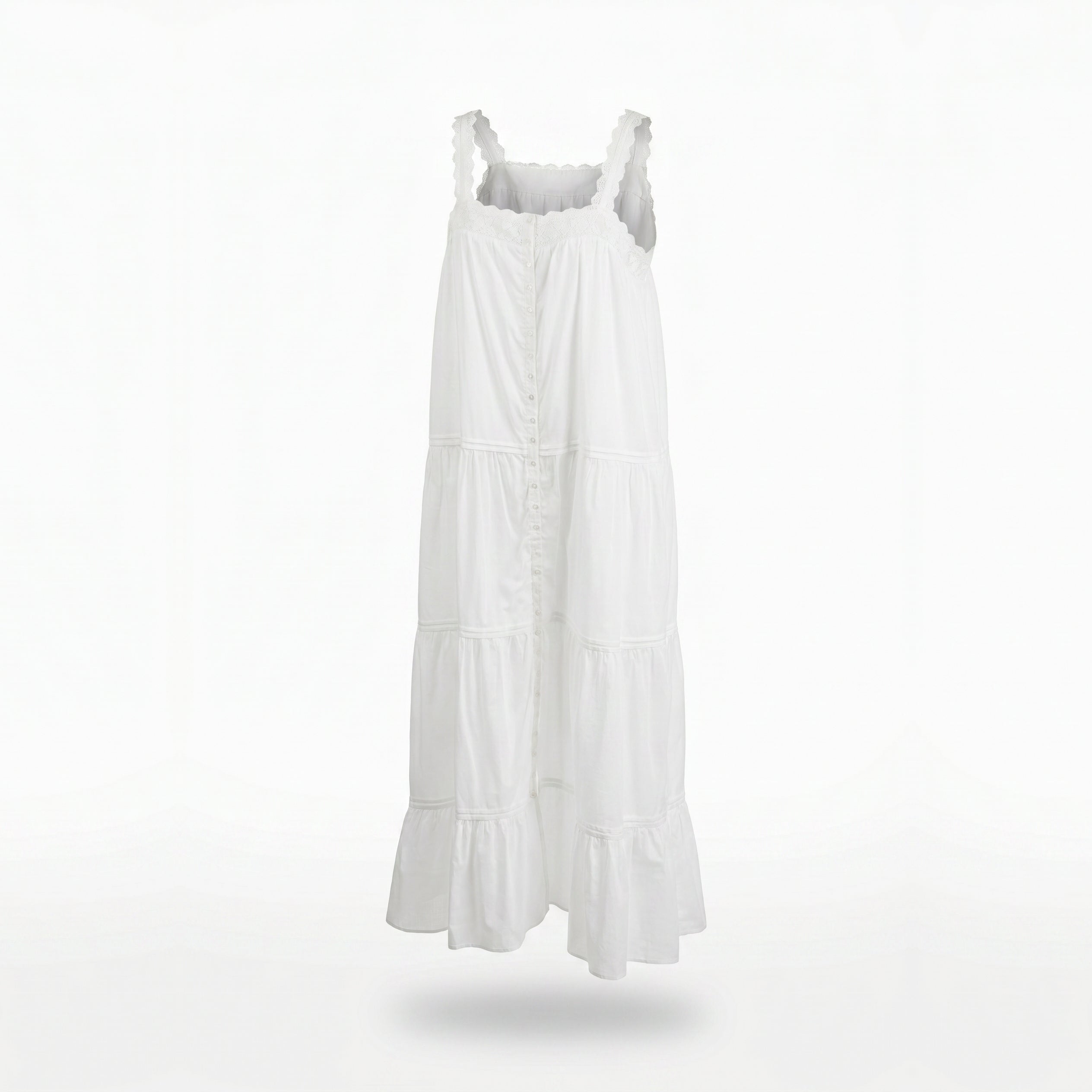 Eileen West Long Gown Sleeveless With Button Ballet 50" -CAE70074