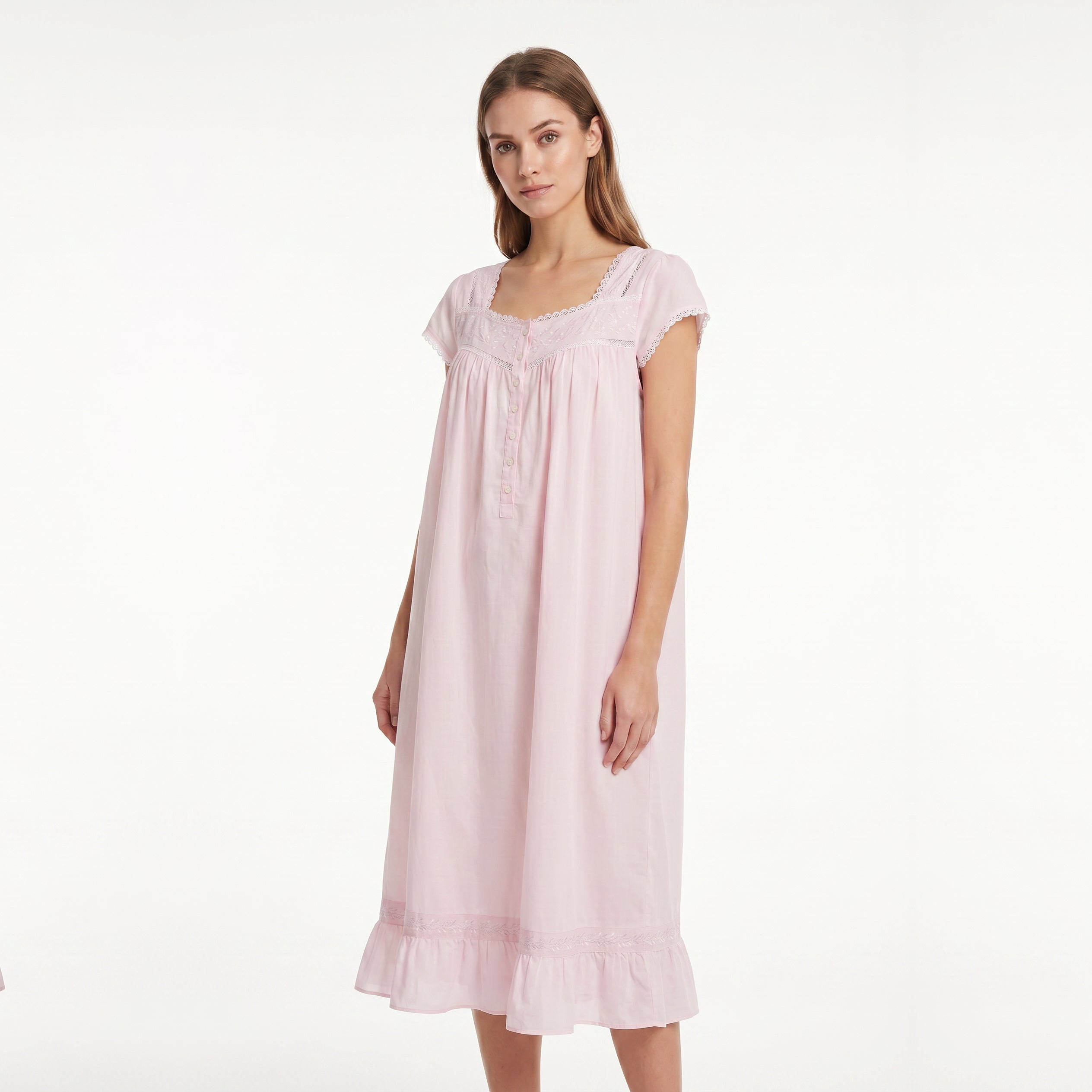 CANADEX INTERNATIONAL TRADING  - Eileen West Long Gown Short Sleeve Waltz 42" -CAE30075 - Aluna Kuwait