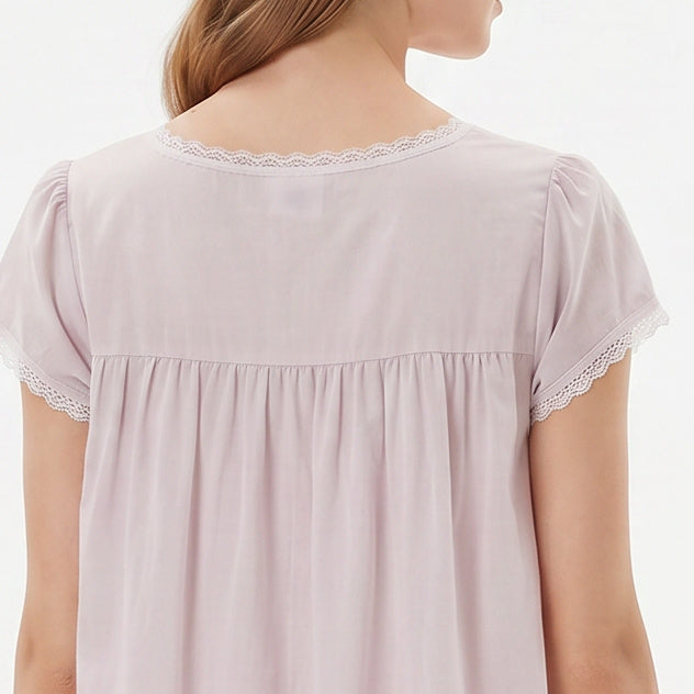 Eileen West Long Robe Short Sleeve With Button Ballet 52" -CAE50075