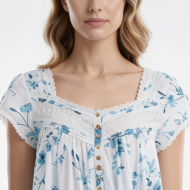 Eileen West Long Gown Short Sleeve Ballet 50" -CAE60079