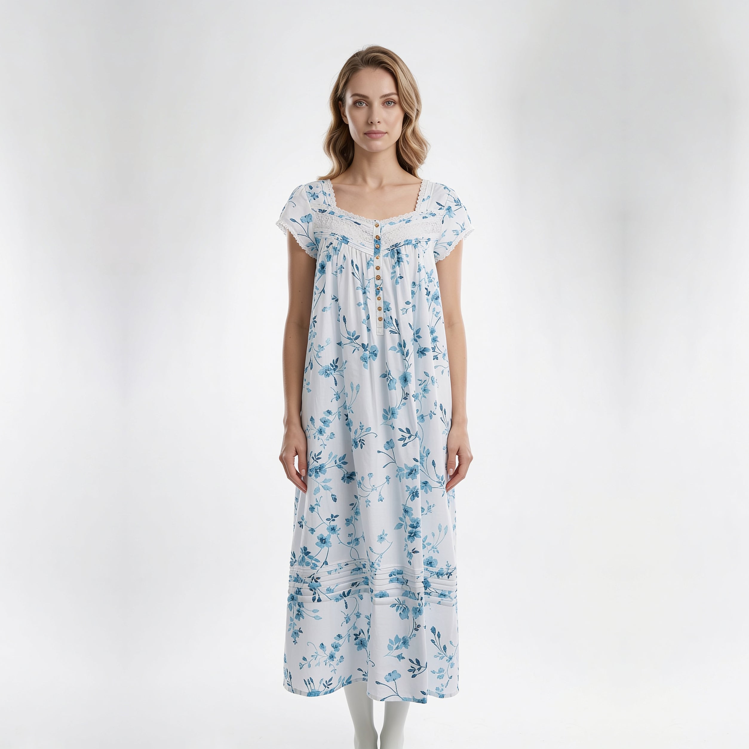 Eileen West Long Gown Short Sleeve Ballet 50" -CAE60079