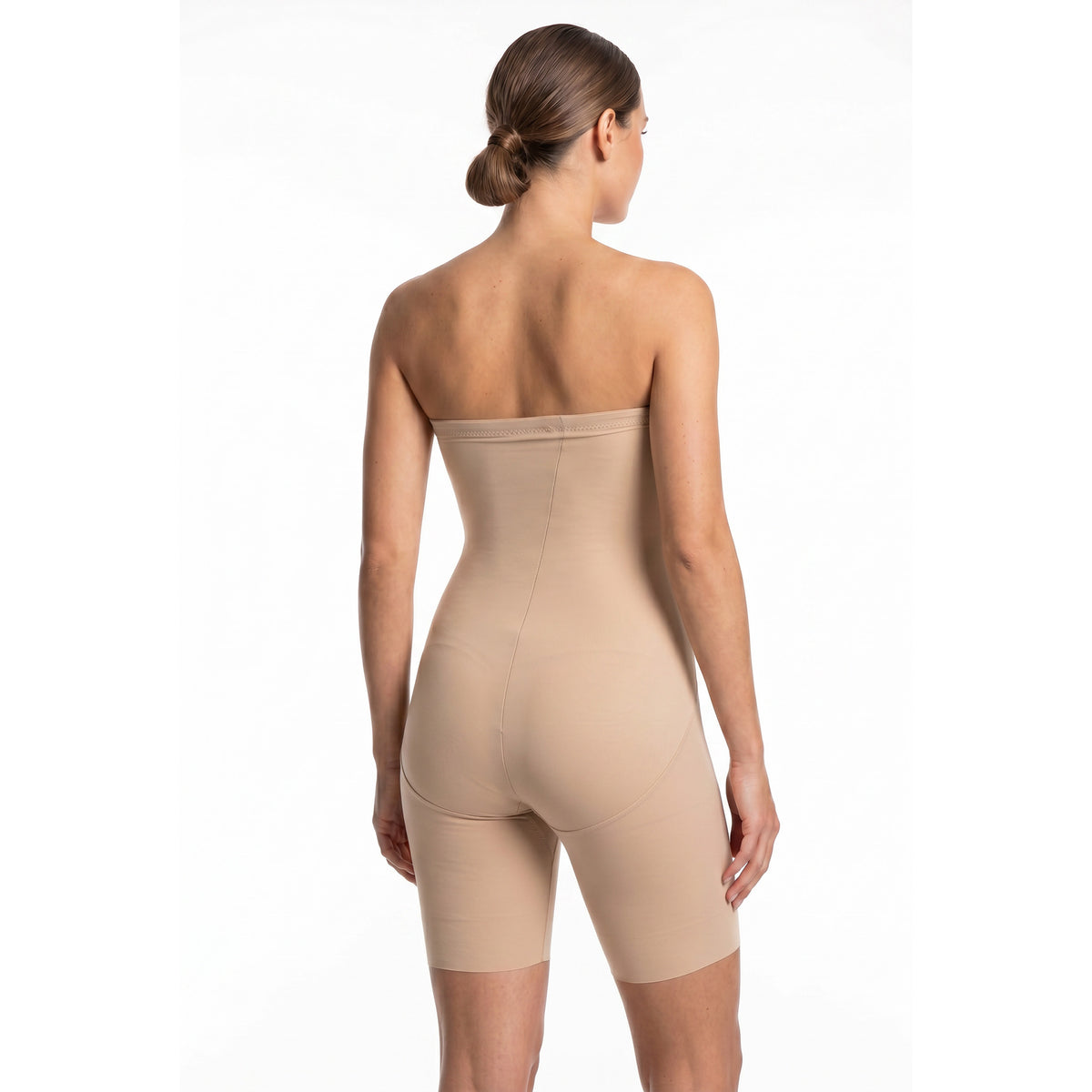 NAOMI & NICOLE Hi Waist Brief - Cupid Plus Hi Waist Thigh Slimmer-CU77791 - Aluna Kuwait