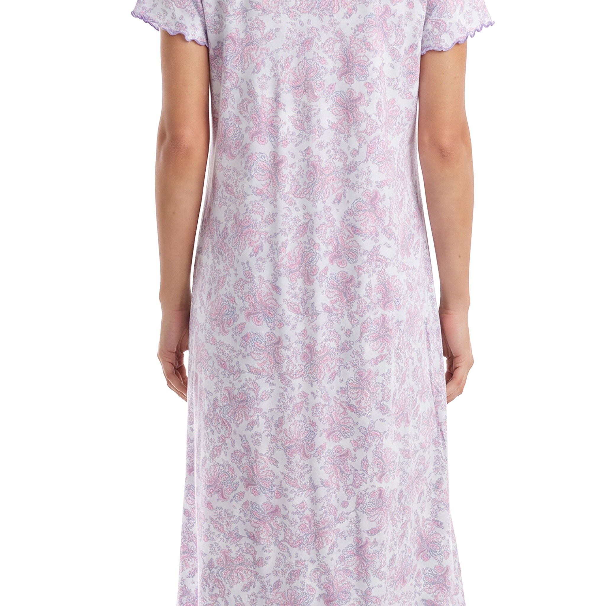 Miss Elaine Long Gown Short Sleeve-MISE504875UT