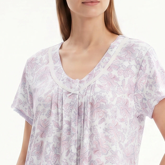 Miss Elaine Short Gown Short Sleeve-MISE204875UT