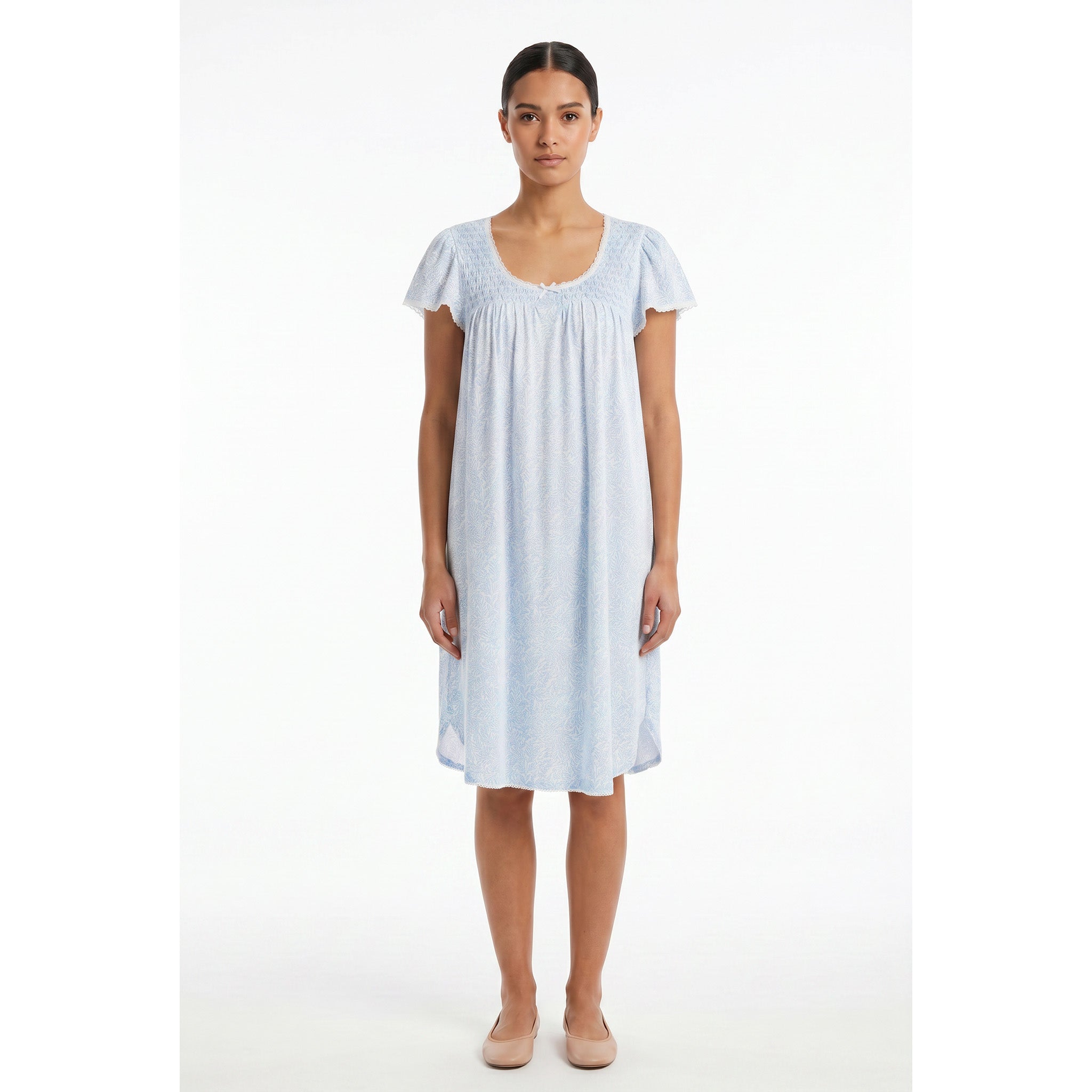 Miss Elaine Short Gown Short Sleeve-MISE204405UT