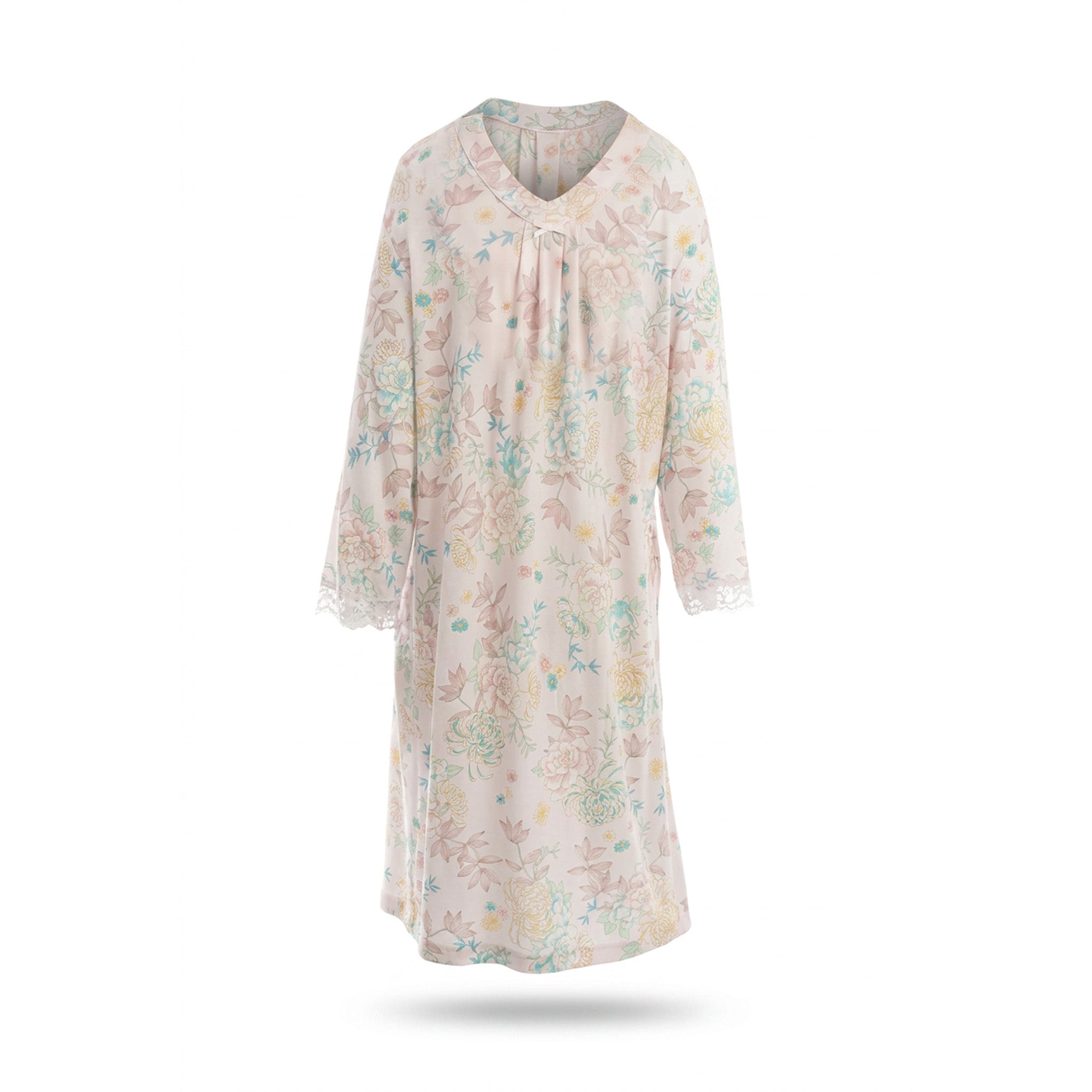 Miss Elaine Short Gown Long Sleeve-MISE216815UT
