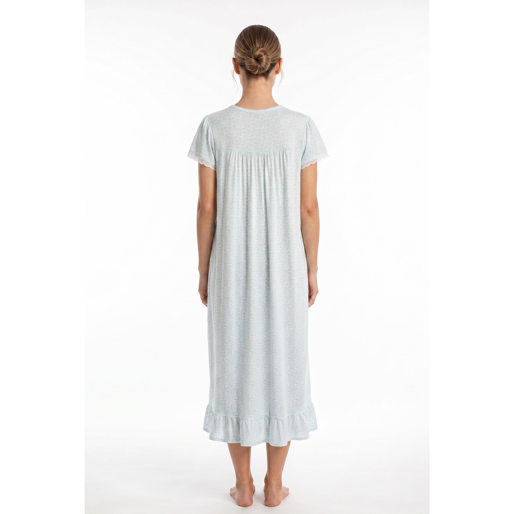 MISS ELAINE CO  - Miss Elaine Long Gown Short Sleeve-MISE506425UT - Aluna Kuwait