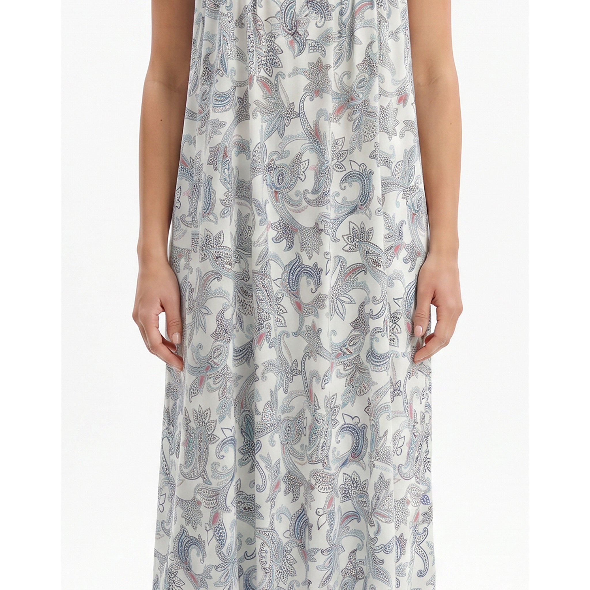 Miss Elaine Long Gown Short Sleeve-MISE506425UT