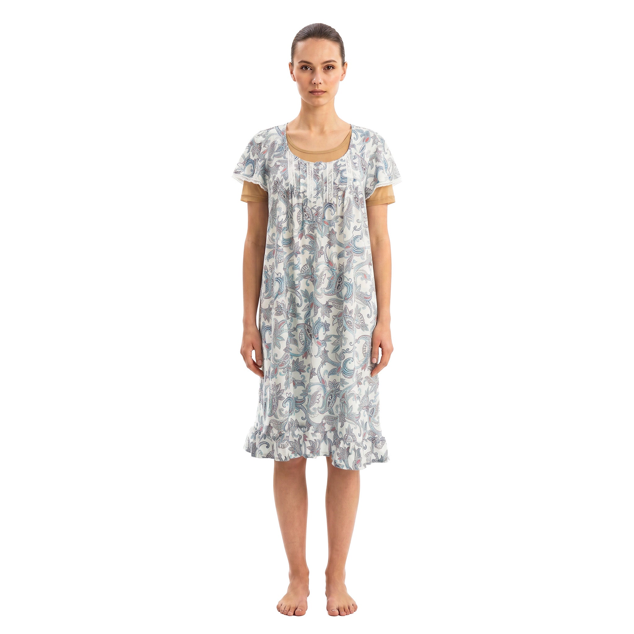 Miss Elaine Short Gown Short Sleeve-MISE206425UT