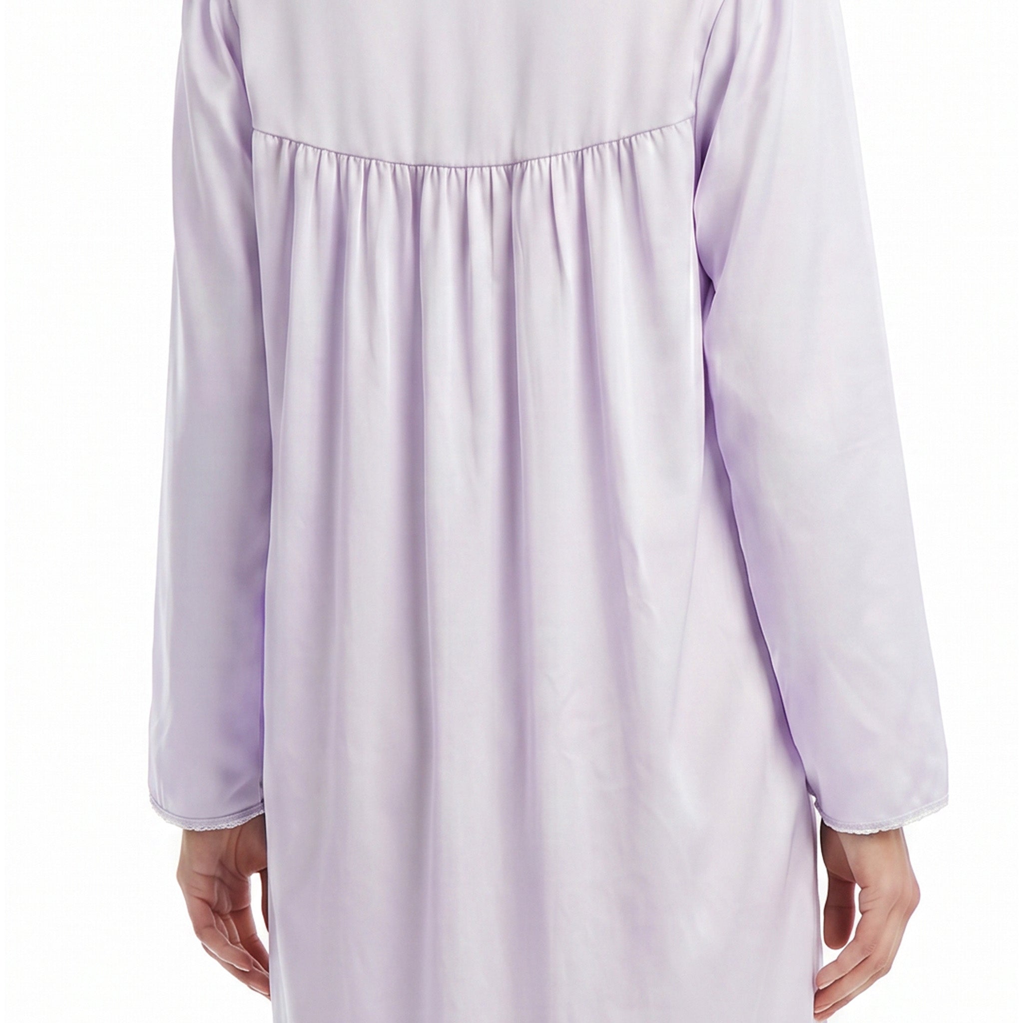 Miss Elaine Short Gown Long Sleeve-MISE216135UT