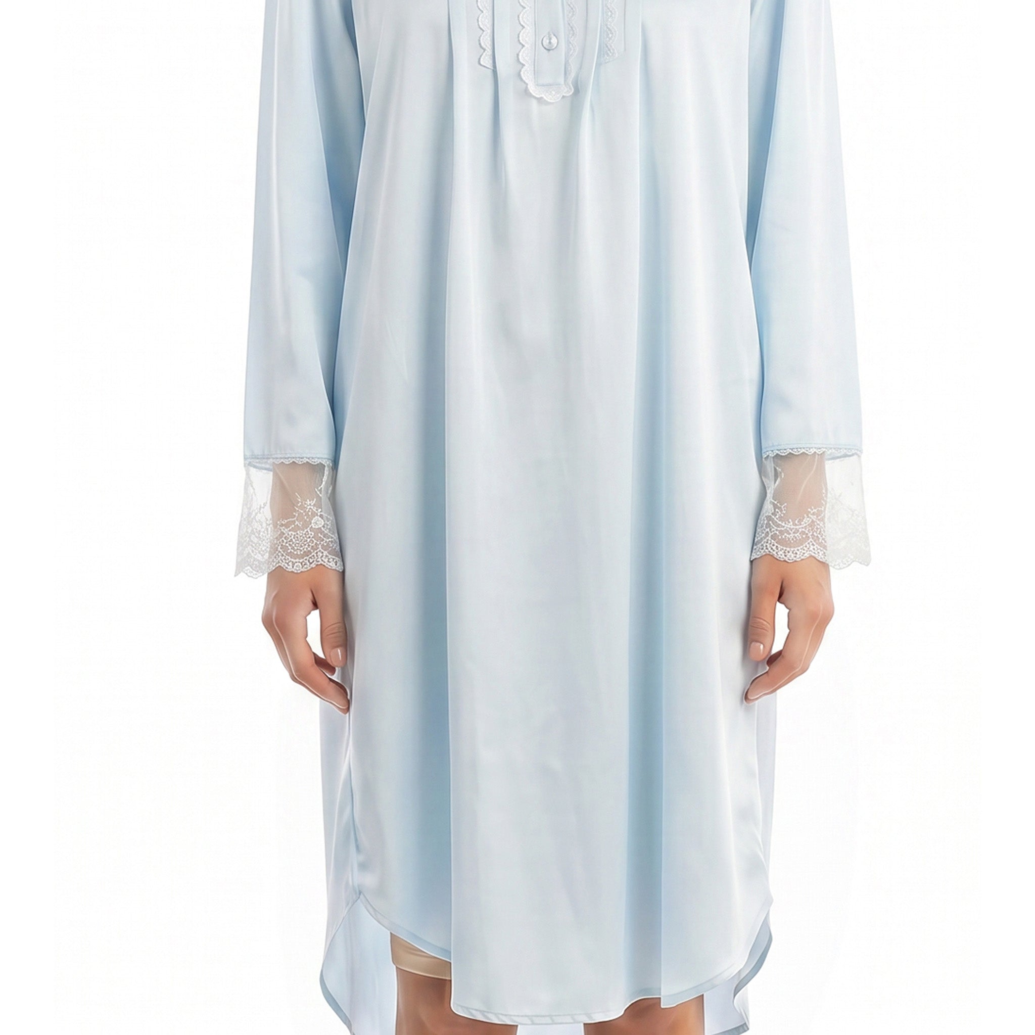 Miss Elaine Short Gown Long Sleeve-MISE216135UT