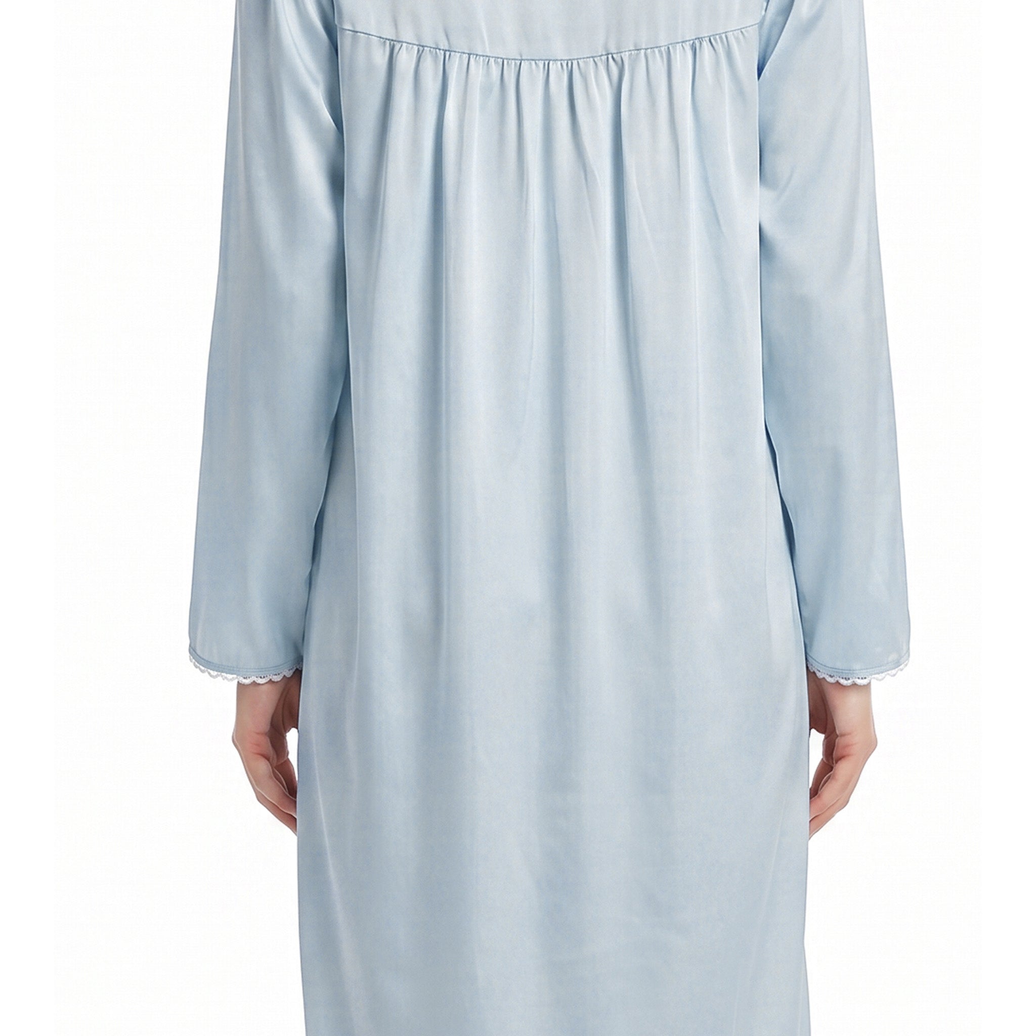Miss Elaine Short Gown Long Sleeve-MISE216135UT