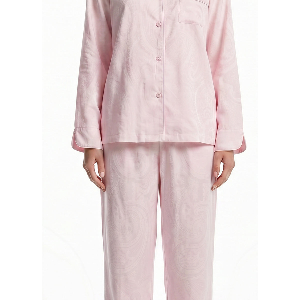 Miss Elaine Pajama Set Long Sleeve-MISE406125UT