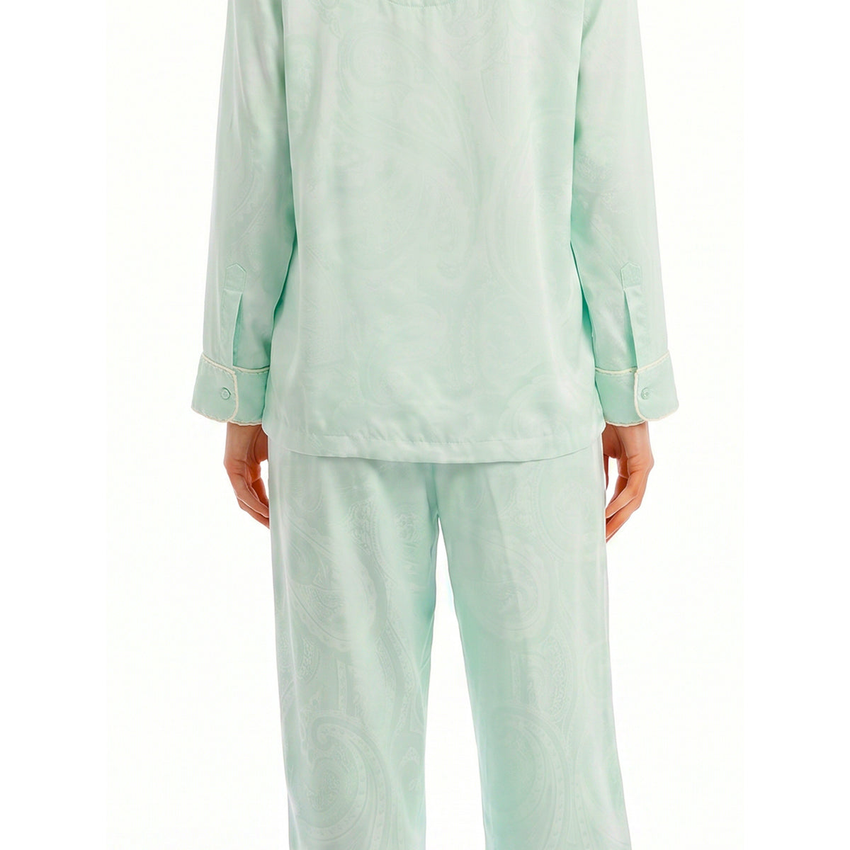 Miss Elaine Pajama Set Long Sleeve-MISE406125UT