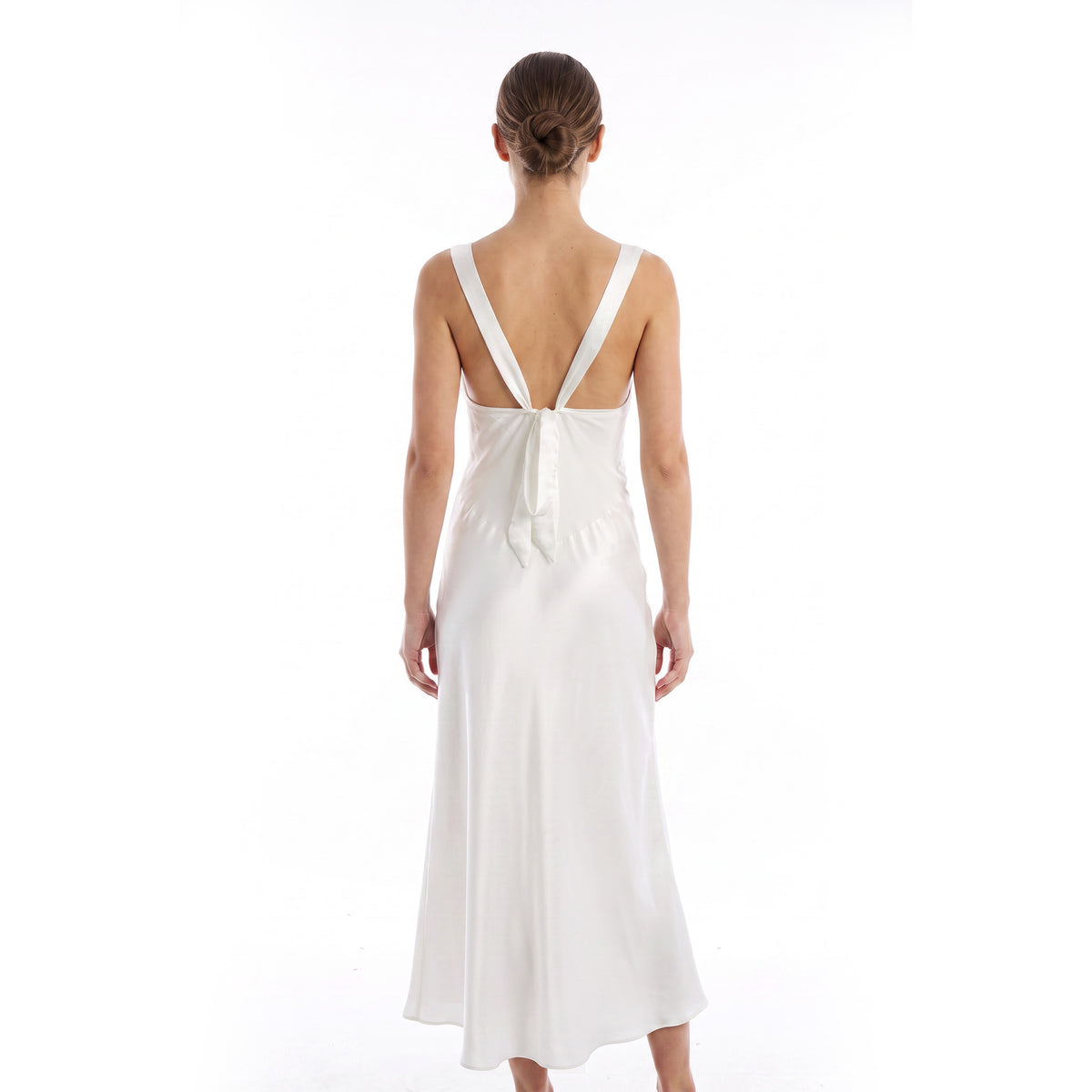 Cinema Etoile Soft lace cup embellished gown with satin skirt - CA619784